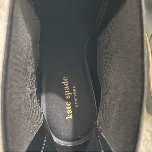 Kate Spade NY Chelsea Black Ankle Rain Rubber Boots w/ Bow NWOB Size 7 & Size 8 - Picture 6 of 7